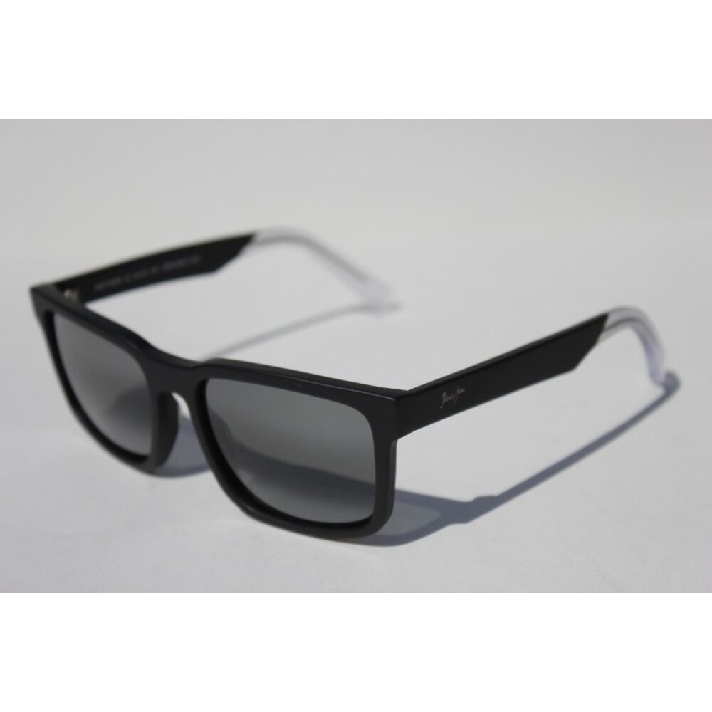 MAUI JIM Stone Shack POLARIZED Sunglasses 862-02 Black Crystal/Gray NEW Italy - Picture 5 of 11